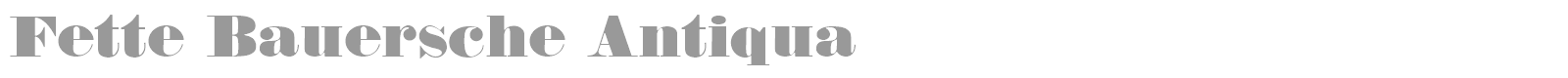 Fette Bauersche Antiqua font preview
